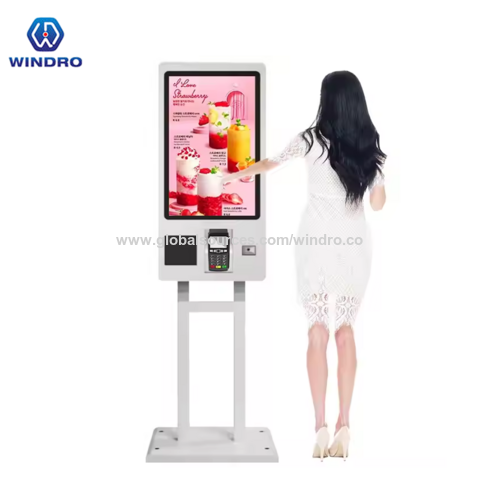 32 Inch Touch Screen Indoor Self Service Lcd Payment Kiosk Touch Screen ...