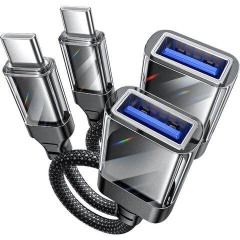 Adaptador USB-C a USB 3.0, Cable OTG USB-C Macho a USB Hembra, Convertidor de Sincronización de Datos, Conector para Teléfono Móvil, Ratón y Teclado