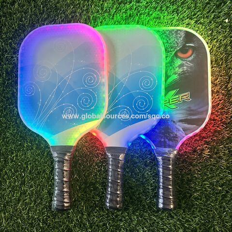 2025 OEM ODM Leuchtendes Pickleball Schläger, wiederaufladbarer LED Pickleball Schläger mit Akku, Anpassung