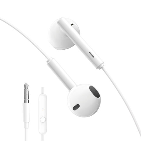 Fones de ouvido com fio por atacado, porta jack de 3,5 mm, fones de ouvido com fio de 120 cm com microfone, qualidade de som nítida, estéreo HD