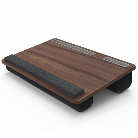 LP1071 OEM ODM Diseñador Multifuncional Portátil PU Cuero Rodilla Computadora Mesa Laptop Bandeja Cama Escritorio para Regazo for sale at factory direct price