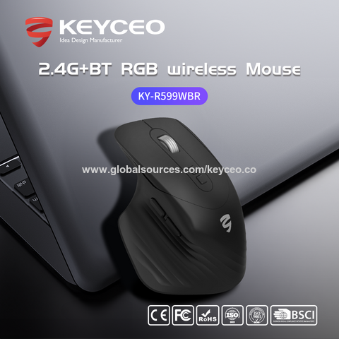 Fashion Design Programmable Computer Mouse Ergonomic Rechargeable 2.4g ...