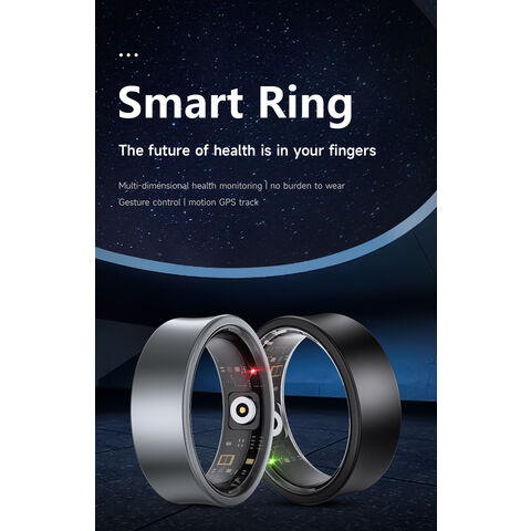 Anillo inteligente táctil con base de carga, para pasar páginas, tomar fotos, medir frecuencia cardíaca, oxígeno en sangre y controlar el sueño for sale at factory direct price