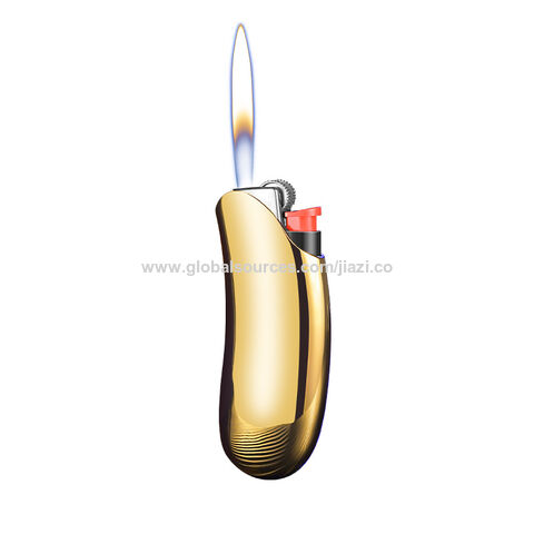 Isqueiro Recarregável à Prova de Vento com Corpo em Liga de Zinco e Incrustações de Plástico - Ideal para Atacadistas for sale at factory direct price