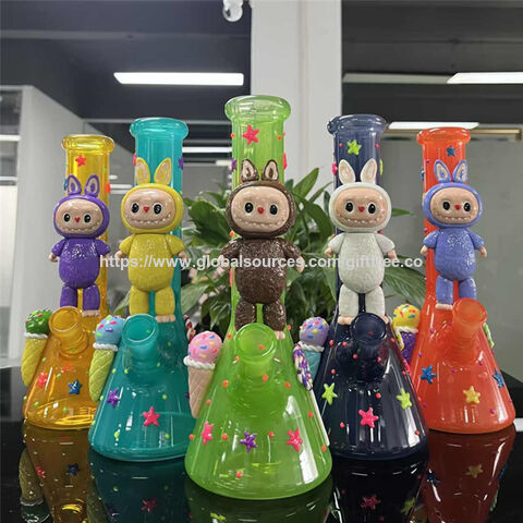 2025 New Arrival Hot Selling La Bu Bu Style Glass Smoking Water Pipe ...
