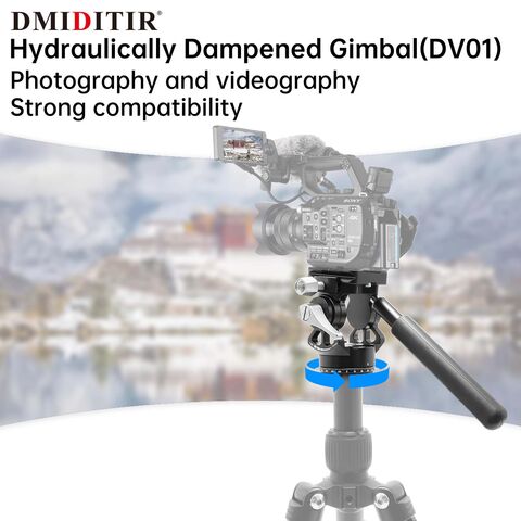 DV01 Zweiachsiger hydraulischer Gimbal-Kopf, tragbar und stabil für Fotografie und Vogelbeobachtung – Professionelle Stabilisierung