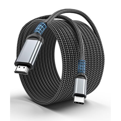 Cable USB C a HDMI, 1m 4K@60Hz Tipo C a HDMI 2.0 Cable para conectar Laptop a TV o Monitor