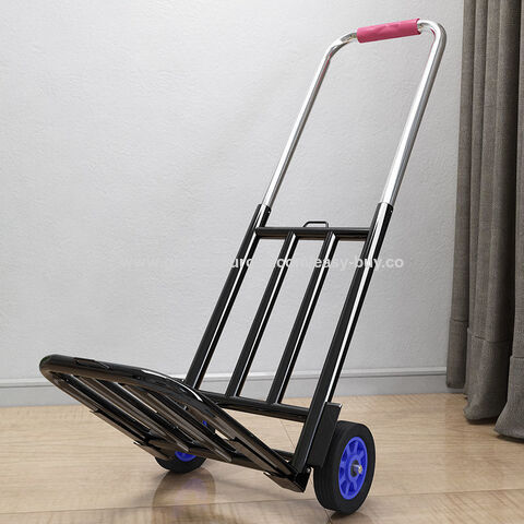 Klappbarer Kleintransporter-Anhänger, leichter Treppensteiger-Wagen, Stahlplatte für Haushalt, Sackkarre