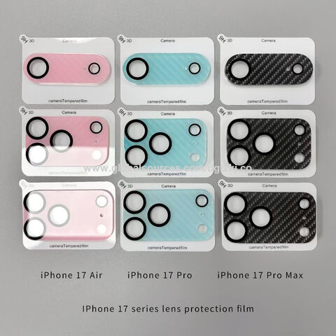 Película protectora de lente para Apple 17 Plus, iPhone 17 Pro Max, y iPhone 15 Pro/16. Protección premium para la cámara de tu móvil.