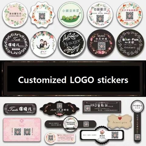 Penjualan langsung pabrik stiker label perekat sendiri, stiker logo anti-pemalsuan merek dagang, dan produksi stiker label for sale at factory direct price