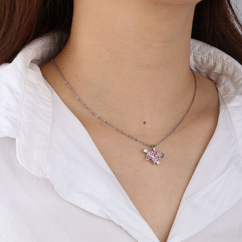Colgante de corazón de latón y circonita de moda al por mayor para todos, ideal para el hogar y la oficina for sale at factory direct price