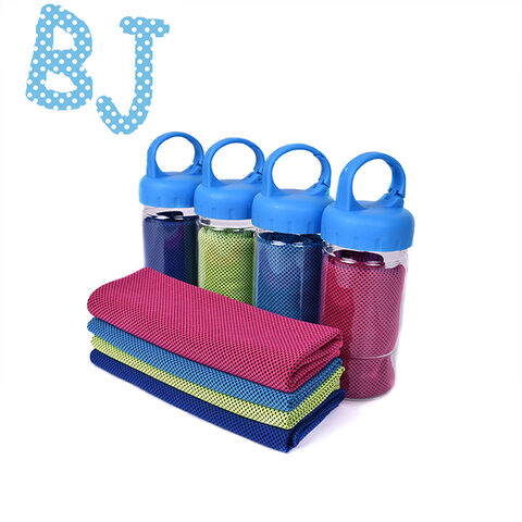 Serviettes froides personnalisées, serviettes rafraîchissantes d'été, serviettes de refroidissement pour marathon, séchage rapide pour l'extérieur, serviettes de sport en microfibre. for sale at factory direct price