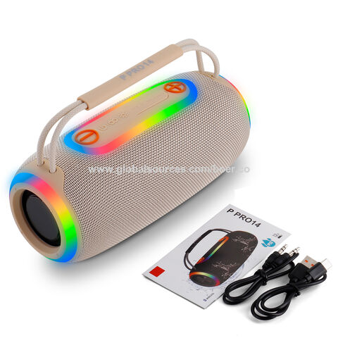 Altavoces Bluetooth únicos, altavoces de 20W para TELÉFONO MÓVIL, altavoces RGB, altavoces USB, altavoz inalámbrico de buena calidad, OEM