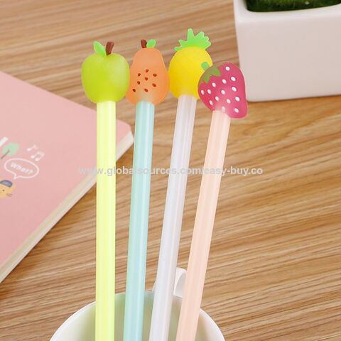 Stylos Nouveauté, Stylo Neutre Créatif Fruit, Stylo à Eau Mignon Frais pour Étudiants, Fournitures Scolaires, Stylo de Signature for sale at factory direct price