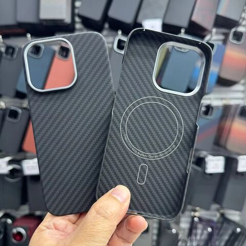 Ultradünne Luxus-Handyhülle mit 360-Grad-Schutz, Kohlefasertextur, Ultra Slim Minimalistisches Design für iPhone 13 14 15 Pro Max for sale at factory direct price