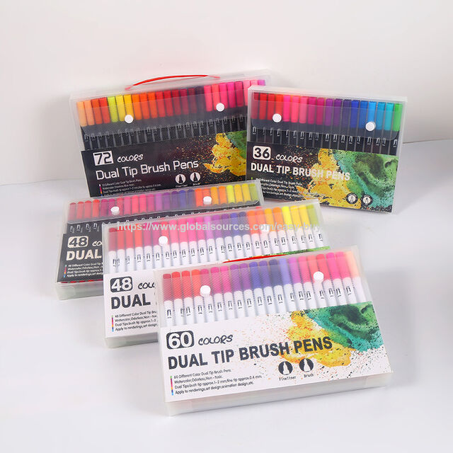 Lápices de colores para niños, rotulador a base de agua, pincel de arte para niños, rotulador de pintura para graffiti DIY for sale at factory direct price