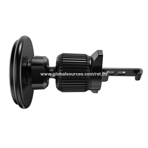 Clipe Magnético Ultra Forte com Gancho, Design Elegante e Compacto, Suporte Magnético Ajustável para Celular de Carro com Rotação