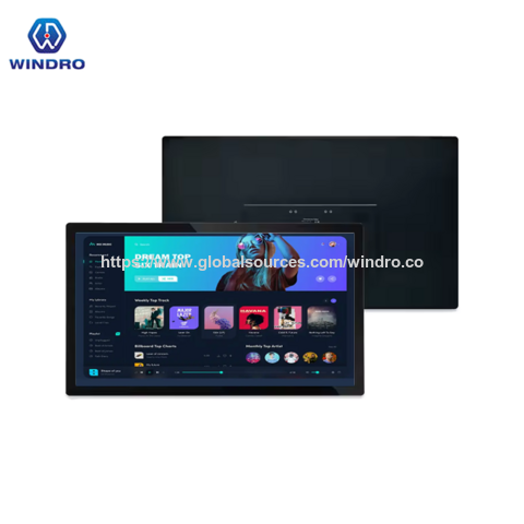 Pantalla de Señalización Digital Interactiva de 27" para Montaje en Pared, WiFi, RJ45, Sistema Operativo Android, para Publicidad Minorista for sale at factory direct price
