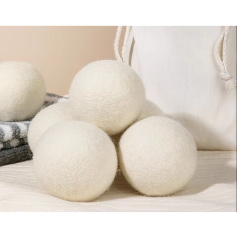 Pembersih Bola Wol Pengering, Bola Pengering Wol Putih, Mesin Pengering Anti- Kusut, Bola Laundry