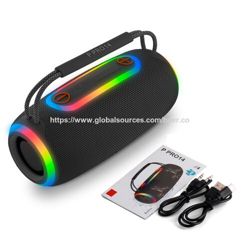 Altavoces Bluetooth únicos, altavoces de 20W para MÓVIL, altavoces RGB, altavoces USB, altavoces inalámbricos de buena calidad