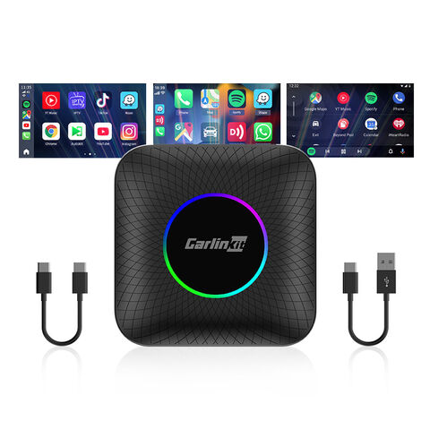 CarlinKit TBOX Ambient 8G+128GB 日本版 Carlinkit TBOX Ambient AI Box Wireless Carplay Dongle 8G + 128G Led Car  Play for apple youtube netflix Tiktok Usb Adapter