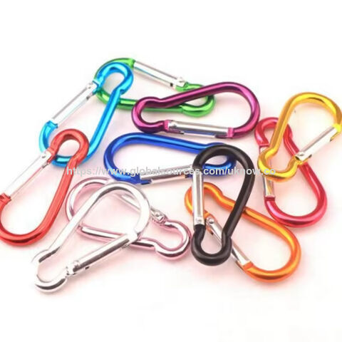 Gantungan Kunci Carabiner Paduan Seng Mini dengan Berbagai Desain, Pesanan OEM Diterima for sale at factory direct price
