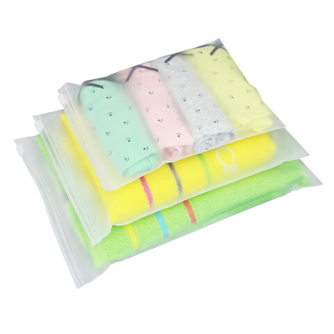 Pochettes zippées pour vêtements, sacs d'emballage zippés pour vêtements, plastique dépoli, sacs de scellage épaissis universels for sale at factory direct price