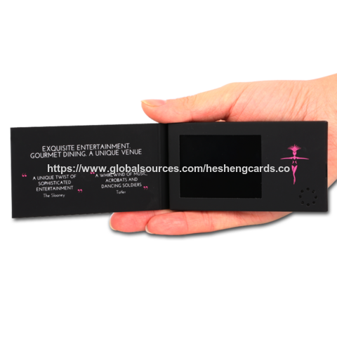 Video Brochure 2.4 Inch Voucher Gift Card Video Brochure Innovation Lcd ...