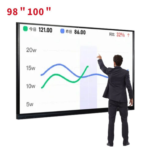 98-Zoll Interaktives Lehrpanel mit Android 11 System und Smart Pen Unterstützung für große Klassenzimmer und Hörsäle - Interaktives Display für den Unterricht