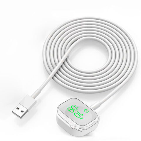 Kabel pengisi daya nirkabel magnetis cepat USB 1,5 meter untuk Apple Watch, ABS putih tahan lama, penjualan terlaris 2025 for sale at factory direct price