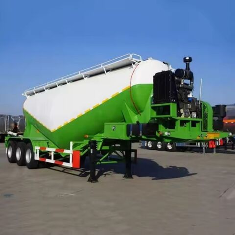 Venda Quente 3 Eixos 50 Cbm Cimento a Granel Seco Vertical Tanque Semi Reboque for sale at factory direct price