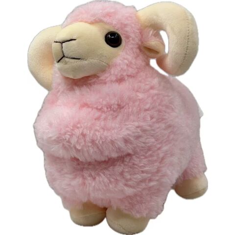 Buntes, besticktes Tierplüschschaf - 18 cm - Hypoallergene Baumwollfüllung - Sammelbares, weiches Tierspielzeug