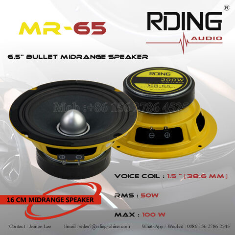 Bestseller 6,5" Auto Lautsprecher 16cm Mitteltöner Auto Audio System Auto Sound Bullet Mitteltöner Lautsprecher for sale at factory direct price