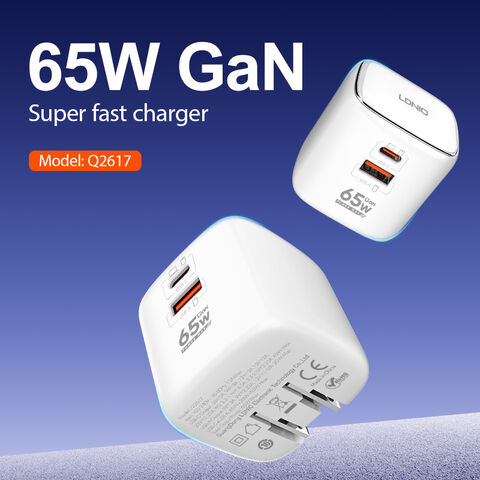 Chargeur Universel Rapide Ldnio Q2617 65W Technologie GaN Chargeur de Bureau pour Téléphone Mobile de Voyage Chargeur Rapide for sale at factory direct price
