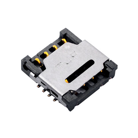 Conector de tarjeta SIM tipo bisagra E-SIM, 1.7mm para teléfono móvil