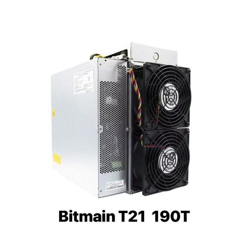Bitmain Antminer T21 190Th/s Mineur BTC SHA-256 | ASIC 3610W | Expédition Mondiale
