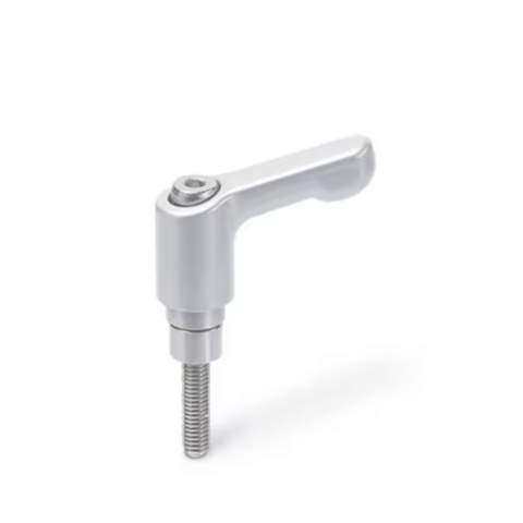 Palanca de sujeción de acero con mango de aluminio mecanizado CNC, palancas manuales ajustables de alta calidad for sale at factory direct price