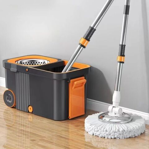 Freihändiges Trenneimer-Set für Rotationsmopp mit abnehmbarem Tuch und faltbarem Eimer for sale at factory direct price