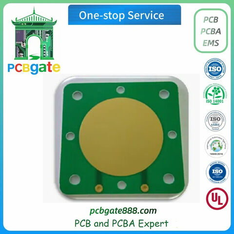PCB de alúmina de 2.0 mm, sustrato cerámico, PCB para equipos de prueba de alta gama, placa PCB cerámica de China