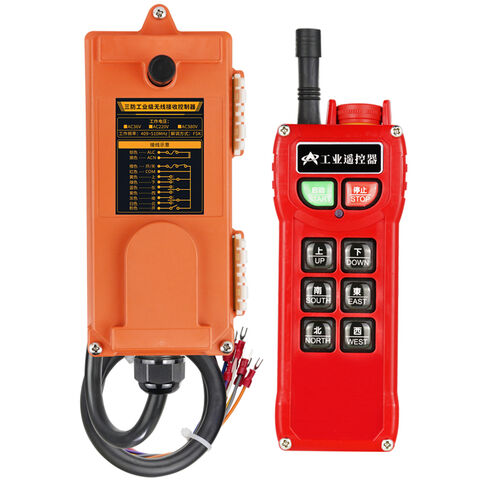 Control Remoto Inalámbrico RF Personalizado de 8 Canales FSK 420-450MHz para Grúa Torre Industrial, Polipasto, Cabrestante con Triple Protección