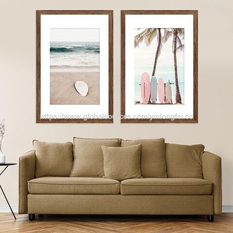 Cadre Photo Marron Massif avec Passe-Partout pour 6x8 pouces for sale at factory direct price