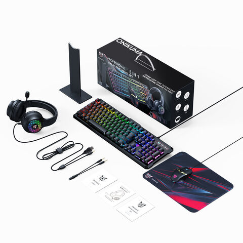 Onikuma Tz5006 Wired Gaming Combo - Mechanical Keyboard, Mouse