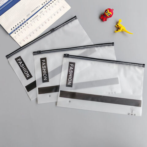 Sacs refermables à fermeture éclair dépolie pour vêtements, sous-vêtements, chaussettes, accessoires - Sac transparent auto-agrippant for sale at factory direct price