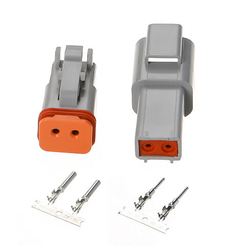 Connecteur automobile DT04-2P, grande série, accessoire de faisceau de câbles étanche Deutsch pour voiture DT06-2S for sale at factory direct price