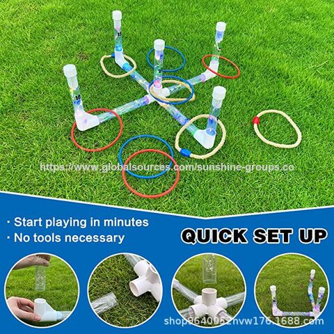 Leuchtendes Ringwurfspiel für Rasen und Outdoor-Sportarten, LED-Ringwurfspiel for sale at factory direct price
