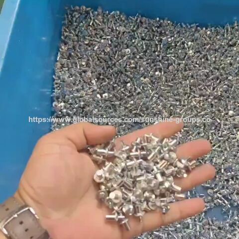 Remache de cabeza redonda de aleación de aluminio de 9.5m, tipo de remache para prendas de vestir