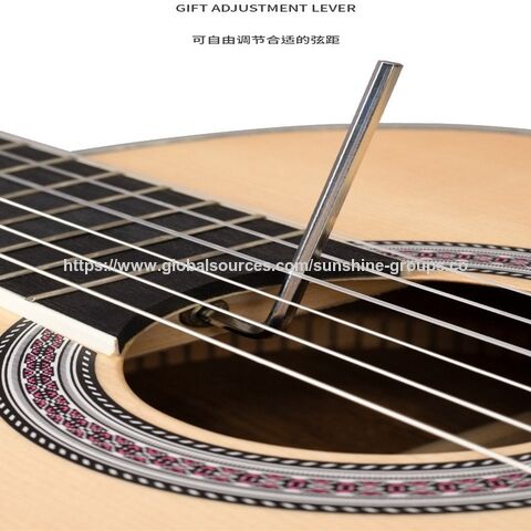 39-Zoll-Klassikgitarre für Anfänger und Erwachsene, Holzgitarre mit abgerundeten Ecken, Musikinstrument