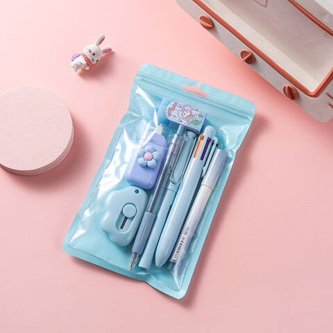 Set de Papelería con Colores Degradados para Estudiantes, Papelería Mini para Estudiantes de Secundaria, Pequeño Regalo