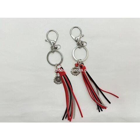 Chaveiro pingente de bolsa com borla de veludo coreano, girassol retrô, estilo cowboy ocidental, acessórios for sale at factory direct price