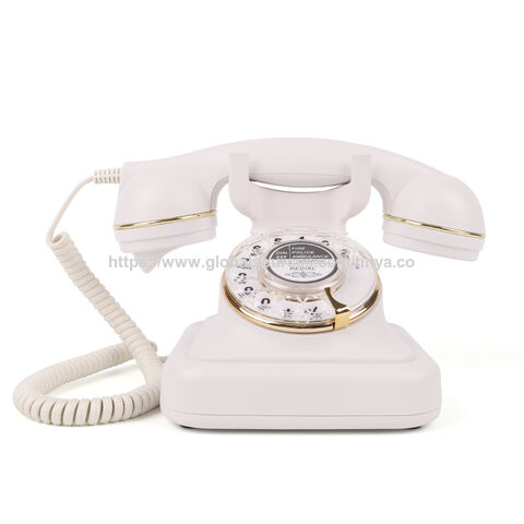 2025 Großhandel Dreh-Telefon im Antik-Stil, Vintage-Schnurtelefon für den Heimgebrauch for sale at factory direct price